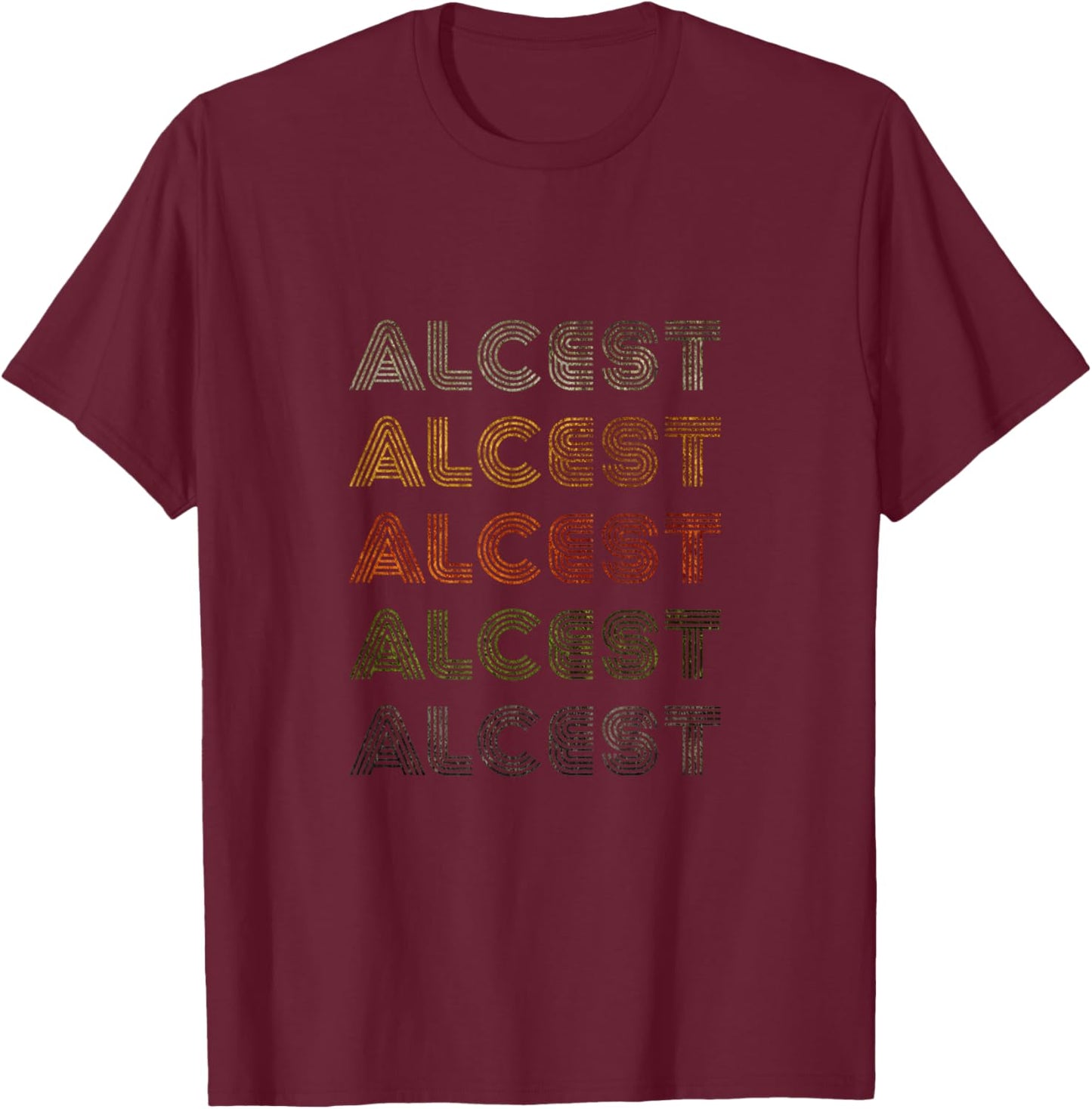 Love Heart Alcest Grunge Vintage Style Black Alcest T-Shirt - T-Shirt | Maroon