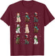 Christmas Lights Labrador Dog Lover Funny Xmas Dogs PJ Gifts T-Shirt - T-Shirt | Maroon