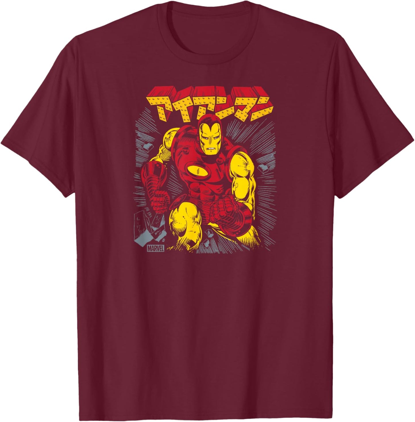Iron Man - Katakana T-Shirt - T-Shirt | Maroon