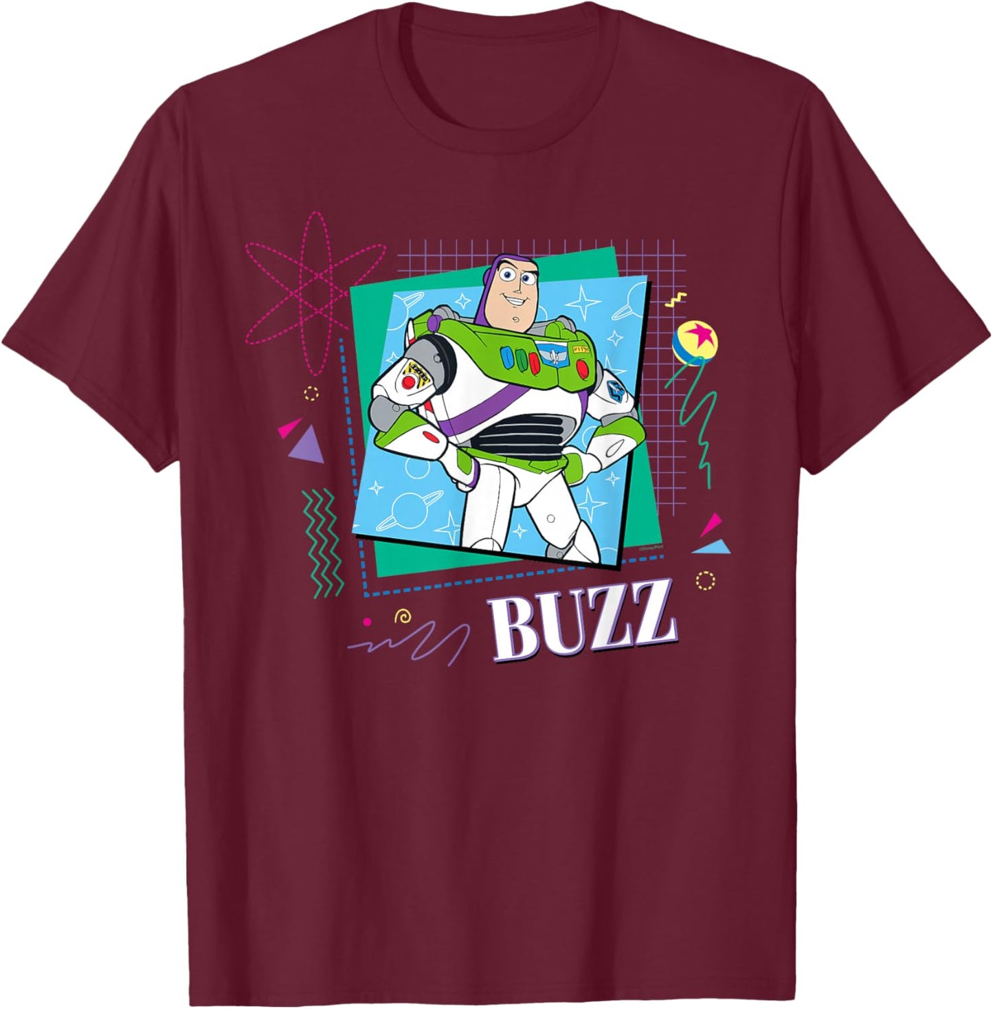 Disney & Pixar’s Toy Story ’90s Couples Matching Buzz T-Shirt - T-Shirt | Maroon