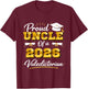 Proud Uncle of A 2026 Valedictorian Graduation Graduate T-Shirt - T-Shirt | Maroon