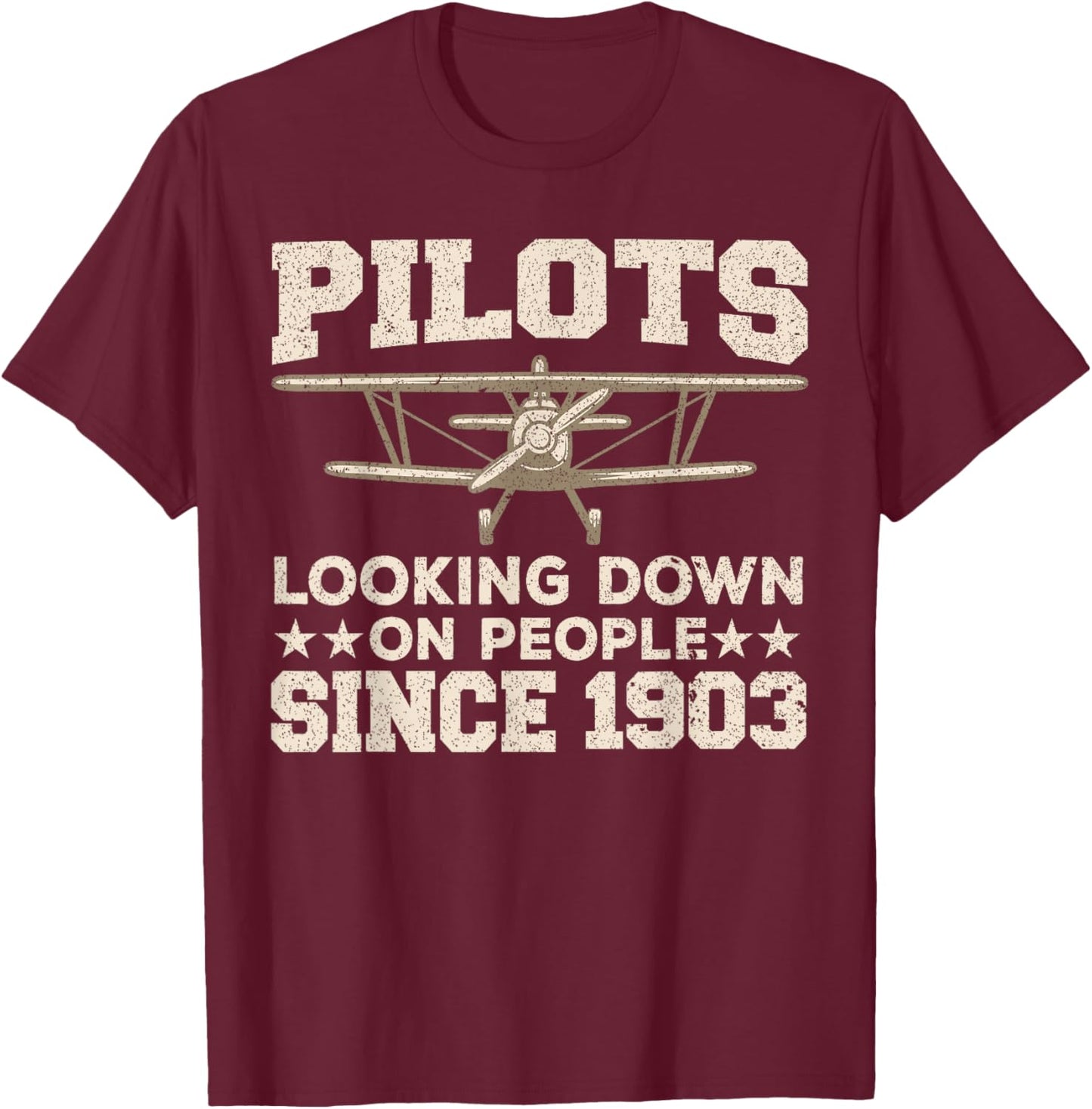 Funny Pilot Design Women Aviation Airplane Pilot T-Shirt - T-Shirt | Maroon