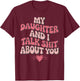 My Daughter and I Talk Sh-t About You Funny Mom Quote T-Shirt - T-Shirt | Maroon