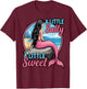 Little Salty Little Sweet Funny Salt Squad Mermaid Salty T-Shirt - T-Shirt | Maroon