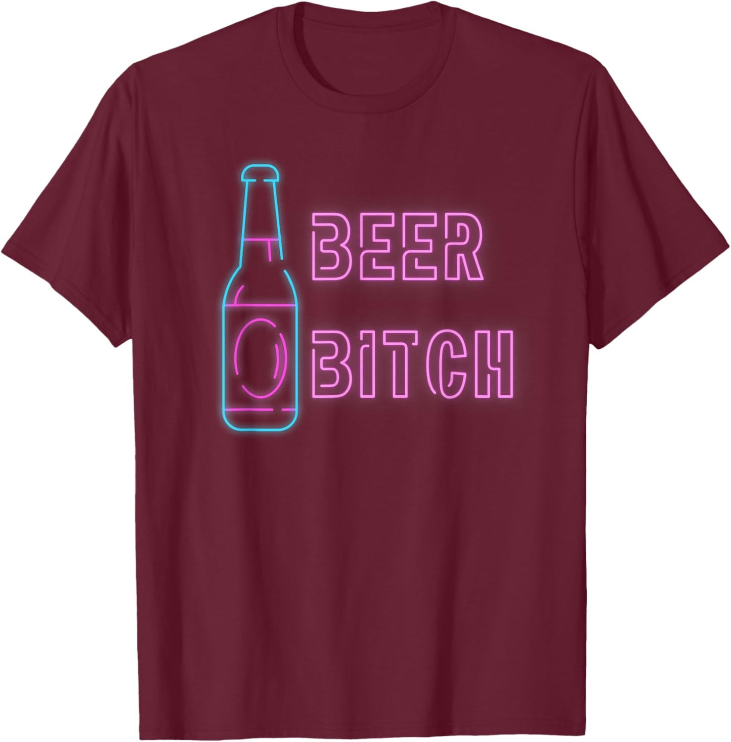 Beer Bitch Golf Girl Drink Girl T-Shirt - T-Shirt | Maroon
