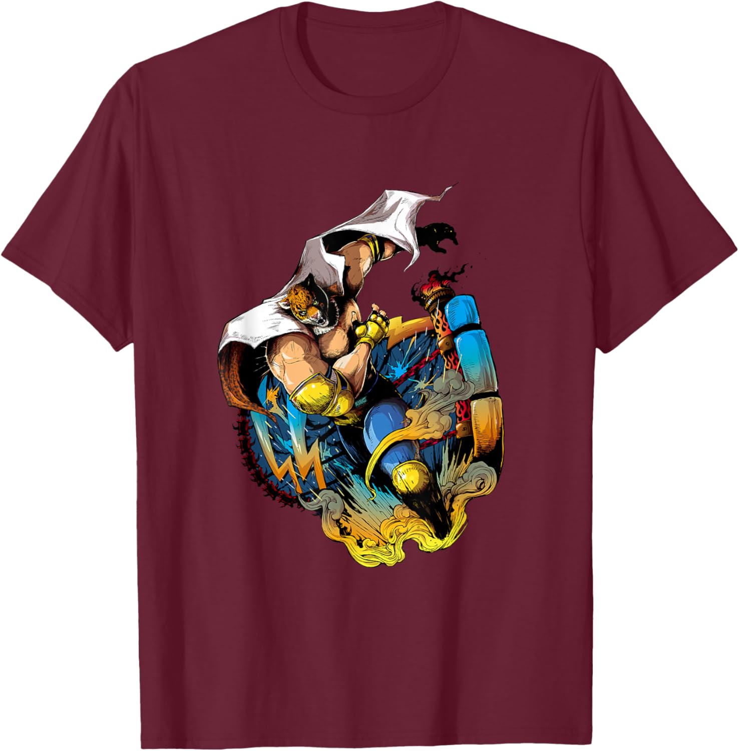 TEKKEN7 King 002 T-Shirt - T-Shirt | Maroon