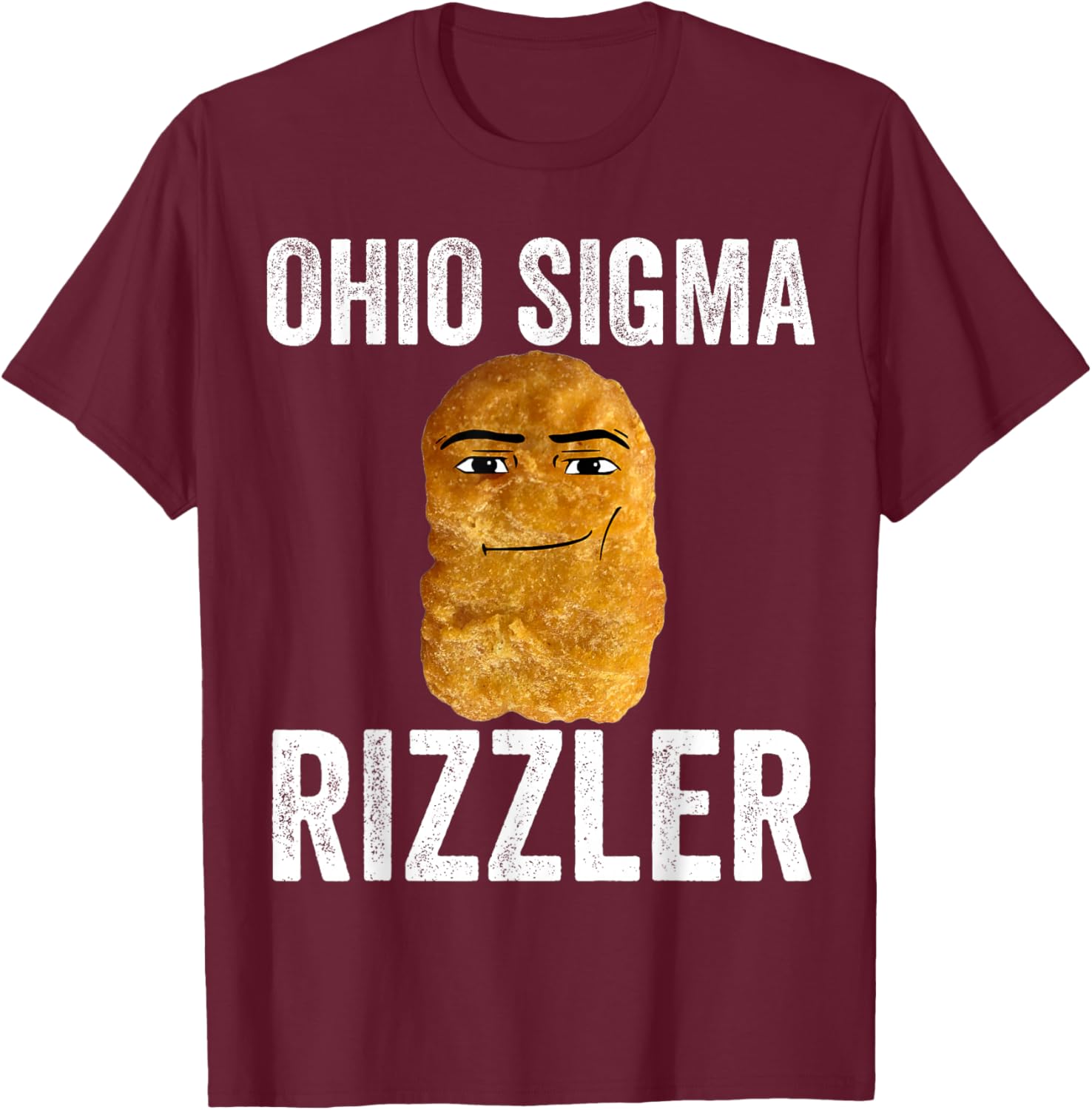 Ohio Sigma Rizzler T-Shirt - T-Shirt | Maroon