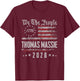 Massie 2028 for President Thomas Massie 2028 US Flag Vintage T-Shirt - T-Shirt | Maroon