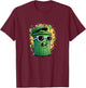 Sunglasses Trash Can Costume for Boys and Girls T-Shirt - T-Shirt | Maroon