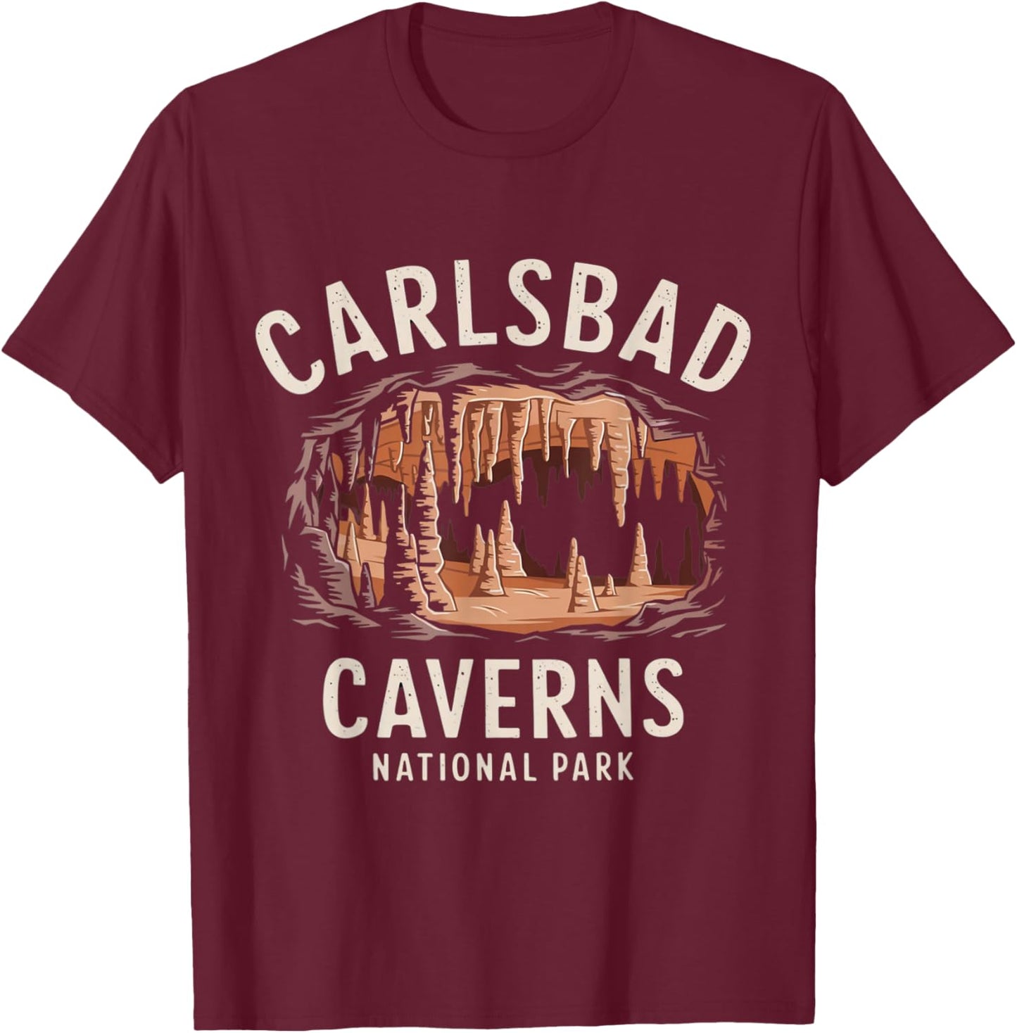 Carlsbad Caverns National Park T-Shirt - T-Shirt | Maroon