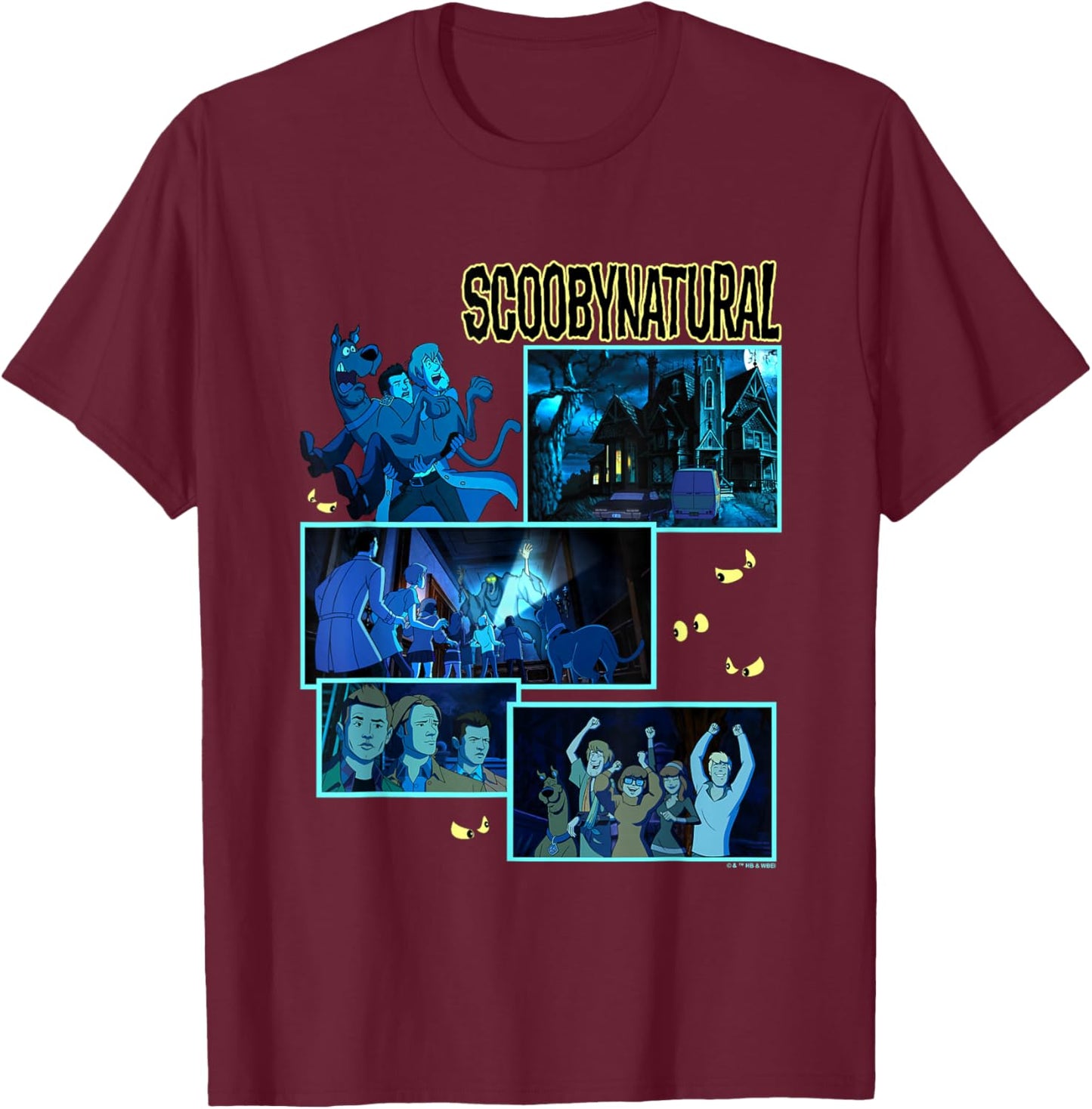 Scooby-Doo Scoobynitual Haunted House T-Shirt - T-Shirt | Maroon
