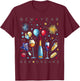 Happy New Year New Dreams 2025 Family Matching Fireworks T-Shirt - T-Shirt | Maroon
