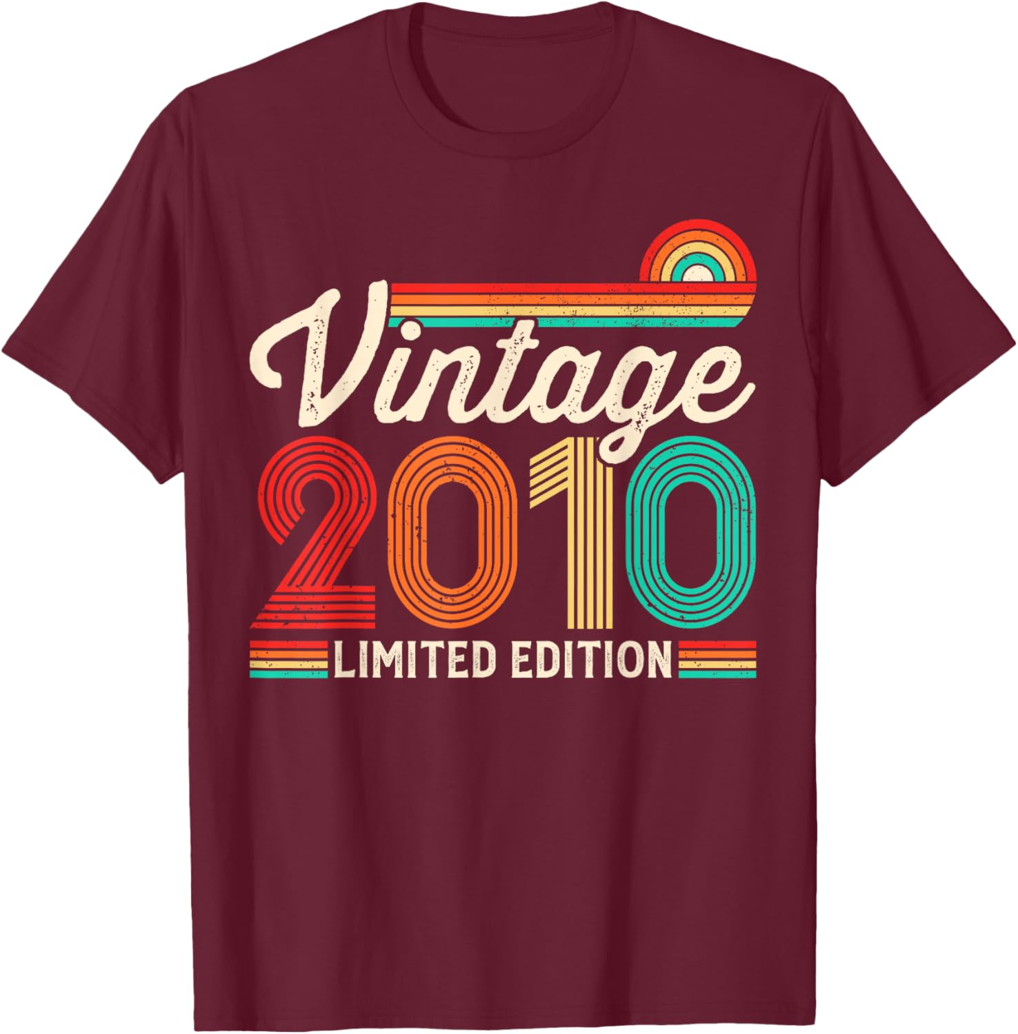 16th Birthday Boys Girls 16yr 2010 16 Years Old Birthday T-Shirt - T-Shirt | Maroon