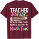 Matching Teachers Last Day of School Teacher Besties T-Shirt - T-Shirt | Maroon