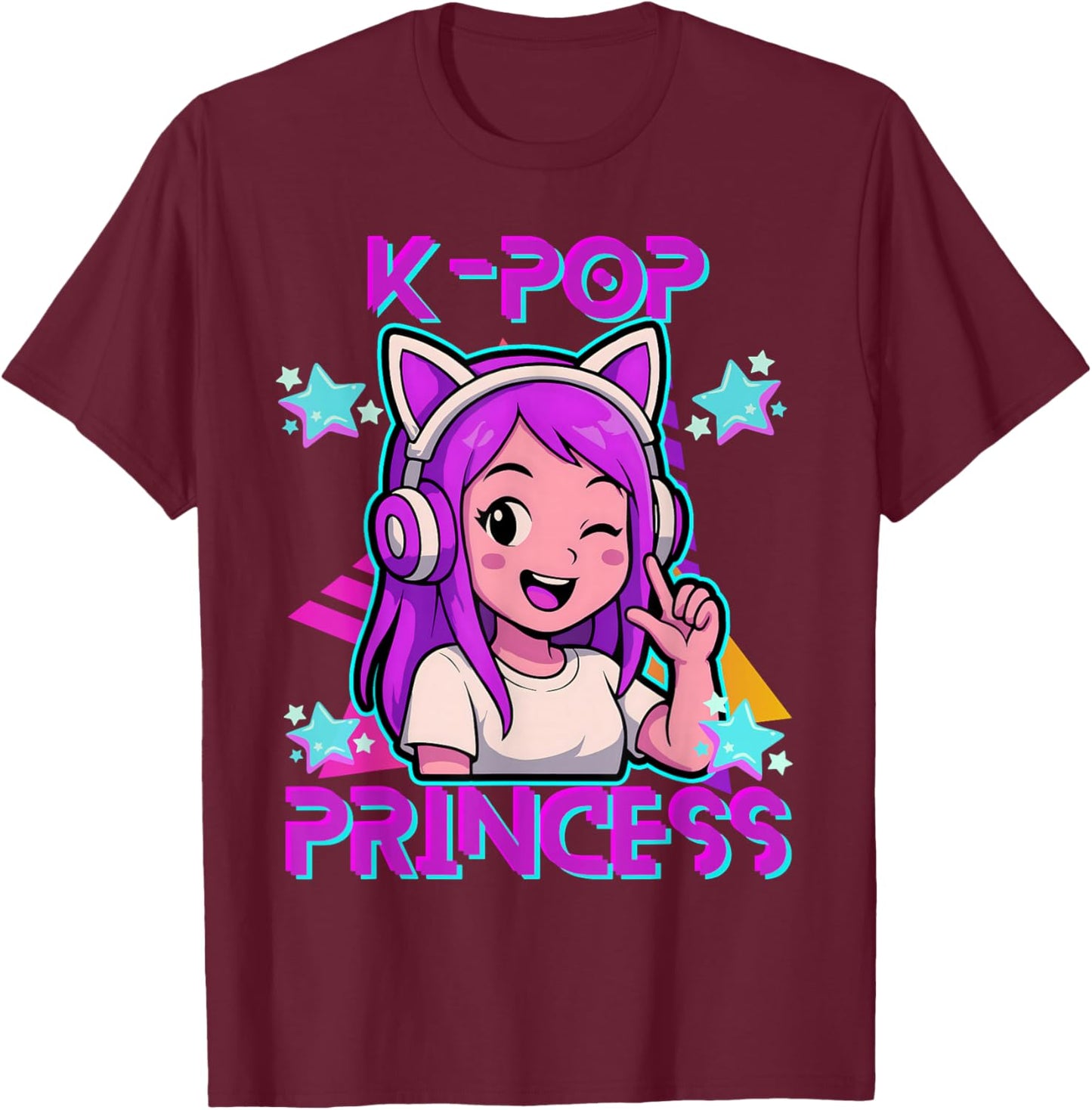 K-Pop Princess K-Pop K-Pop for Kids and Girls T-Shirt - T-Shirt | Maroon