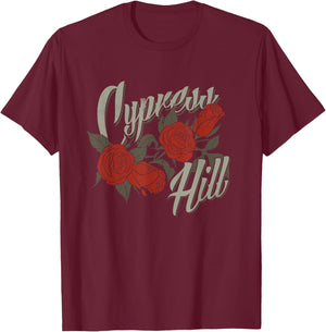 Cypress Hill Rose T-Shirt - T-Shirt | Maroon