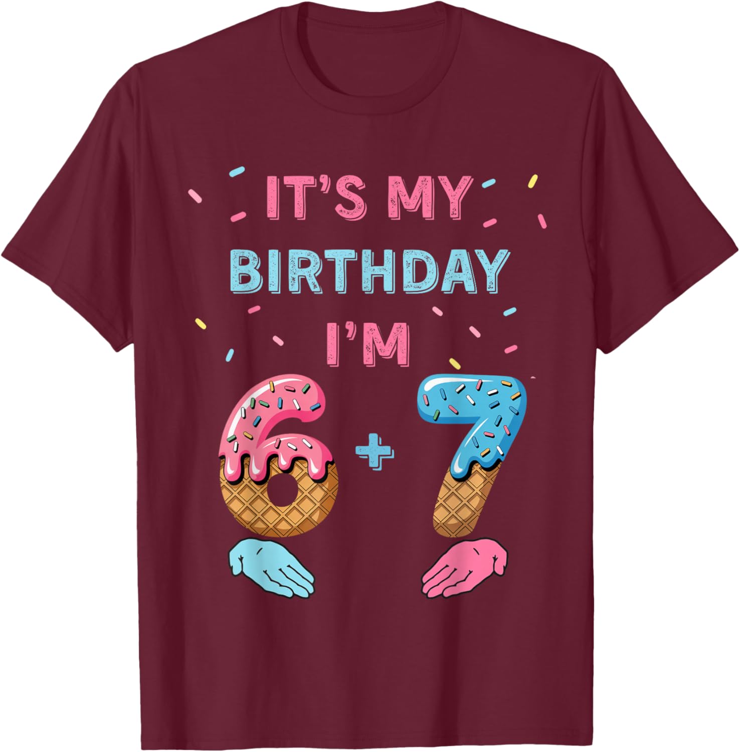 6-7 T-Shirt - T-Shirt | Maroon