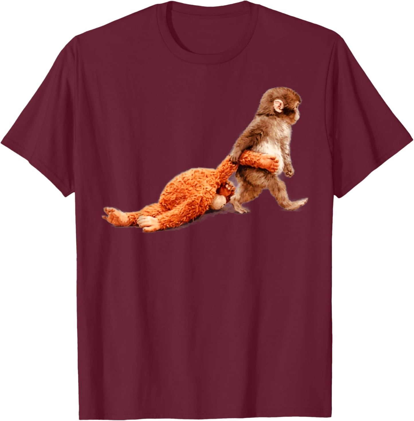 Baby Monkey Punch für Herren, Damen, Jungen, Kinder T-Shirt - T-Shirt | Maroon