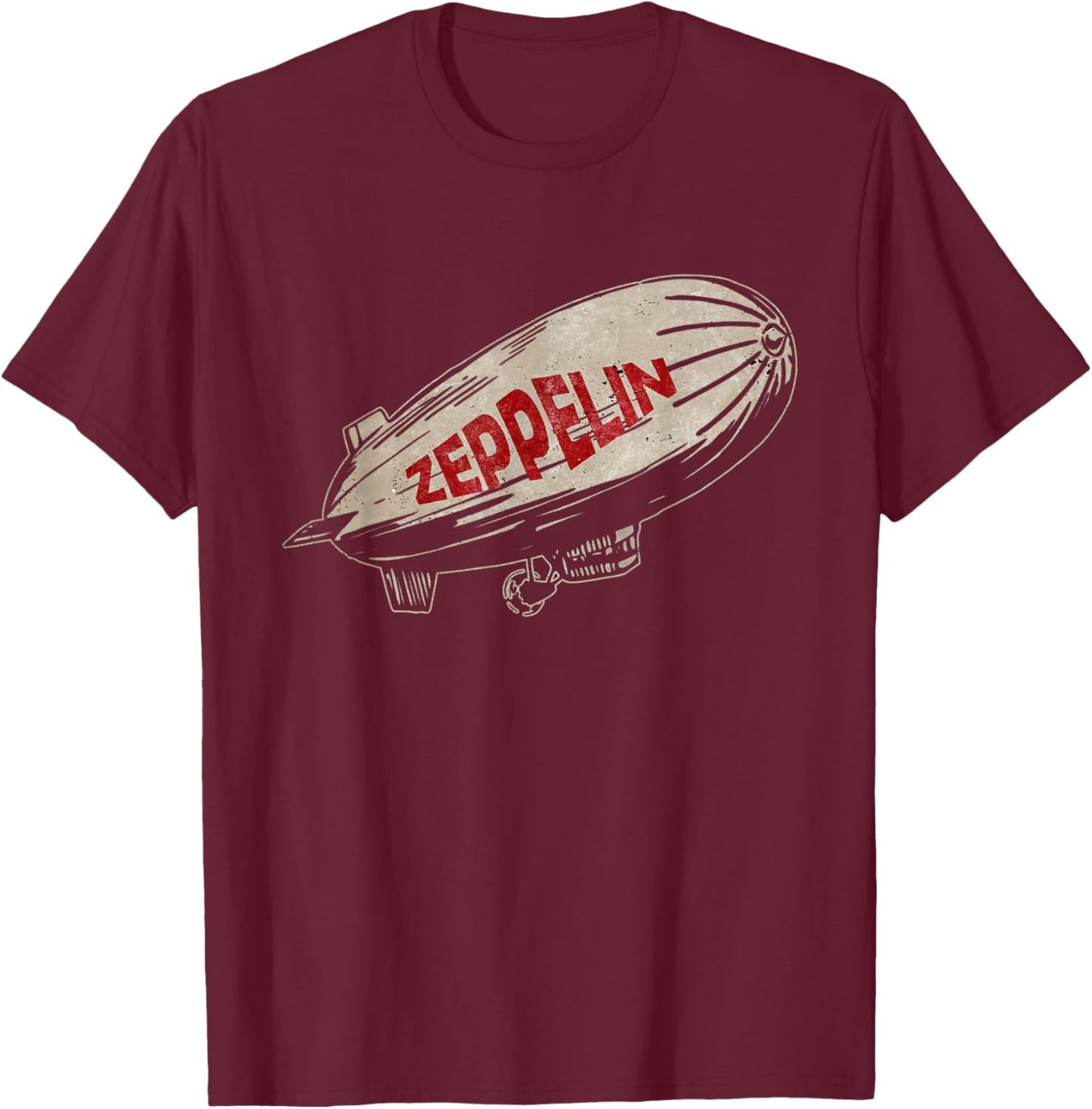 Love Zeppelin Proud Name Personalized Lovers Apparel Airship T-Shirt - T-Shirt | Maroon