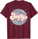 Taylor Personalized Name I Love Taylor Girl Groovy 70s Disco T-Shirt - T-Shirt | Maroon