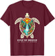 Retro Vintage Turtle Gulf of Mexico Be Salty And Strong T-Shirt - T-Shirt | Maroon