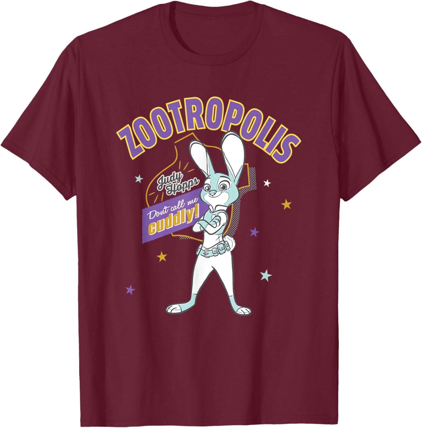 Zootopie Cuddly T-Shirt - T-Shirt | Maroon