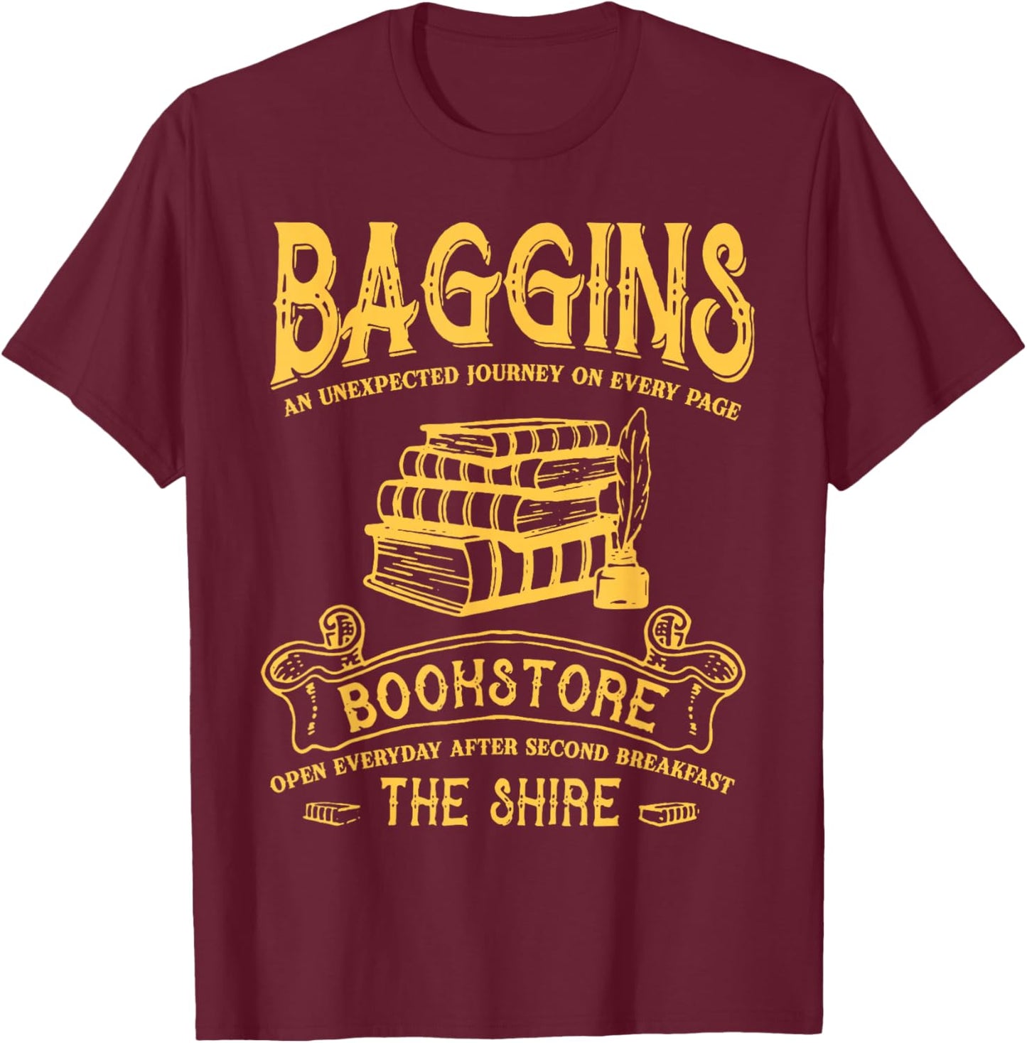 Retro Gift Book Lovers T-Shirt - T-Shirt | Maroon