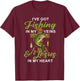 I've Got Fishing in My Veins & Jesus in My Heart Fishing T-Shirt - T-Shirt | Maroon
