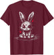Evil Horror Bunny Rabbit Creepy Cute Alt Goth Grunge Demon T-Shirt - T-Shirt | Maroon