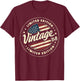 Vintage 57th birthday men Born 1968 57 years old Bday T-Shirt - T-Shirt | Maroon