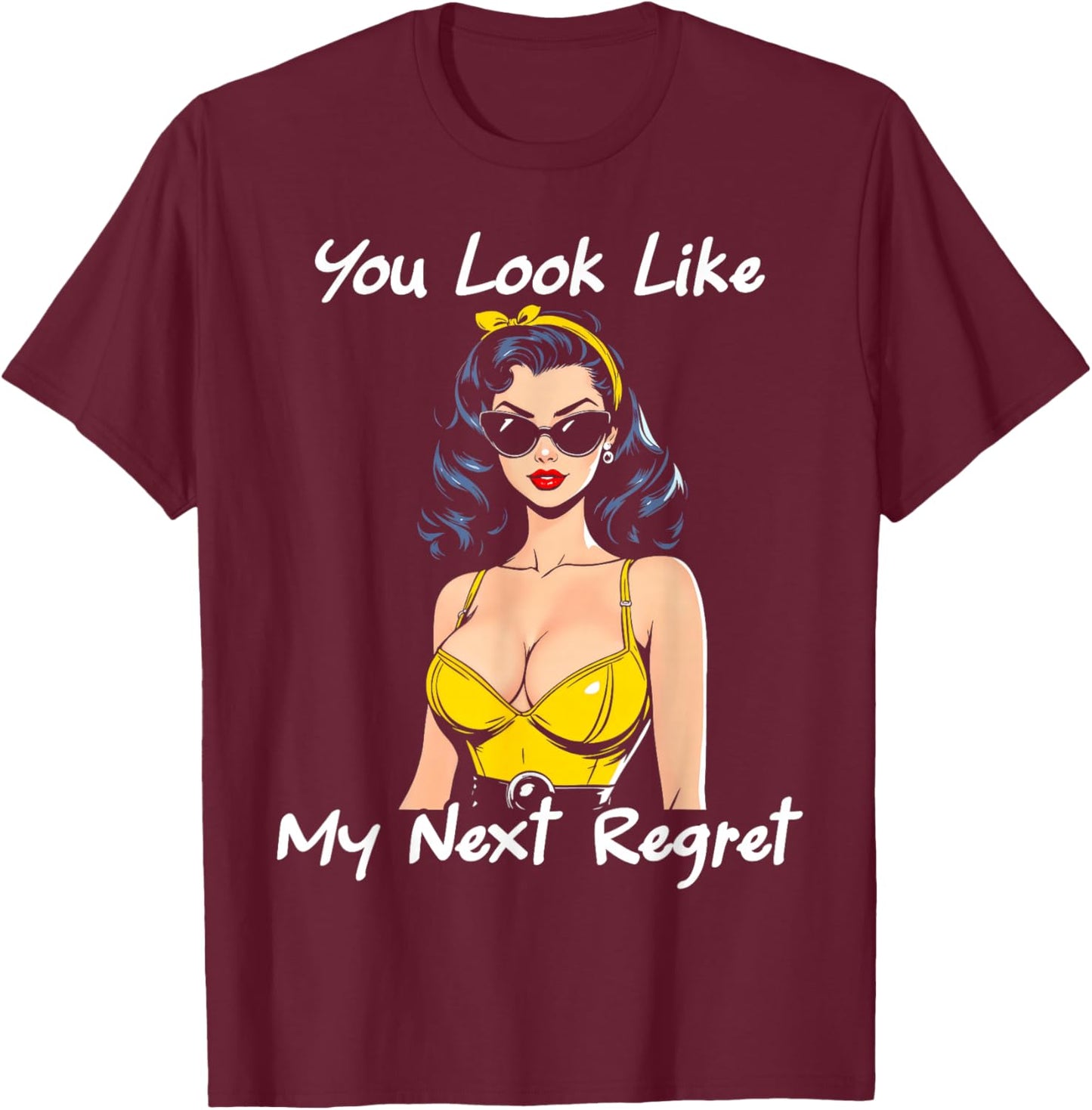 Bachelorette Party Women's Next Regret Funny Inappropriate T-Shirt - T-Shirt | Maroon