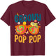 Retro Groovy Pop Pop Tie Dye Gifts For Father's Day Men T-Shirt - T-Shirt | Maroon