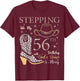 Stepping Into My 56th Birthday With God's Grace and Mercy T-Shirt - T-Shirt | Maroon