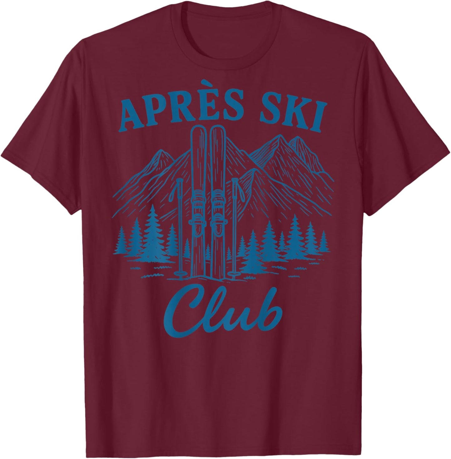 Après Ski Club T-Shirt - T-Shirt | Maroon