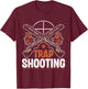 Trap Shooting Skeet Shotgun Pull Clay Pigeon Shooting T-Shirt - T-Shirt | Maroon