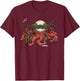 TactOcellus Octopus Monster Dark Fantasy Gaming T-Shirt - T-Shirt | Maroon