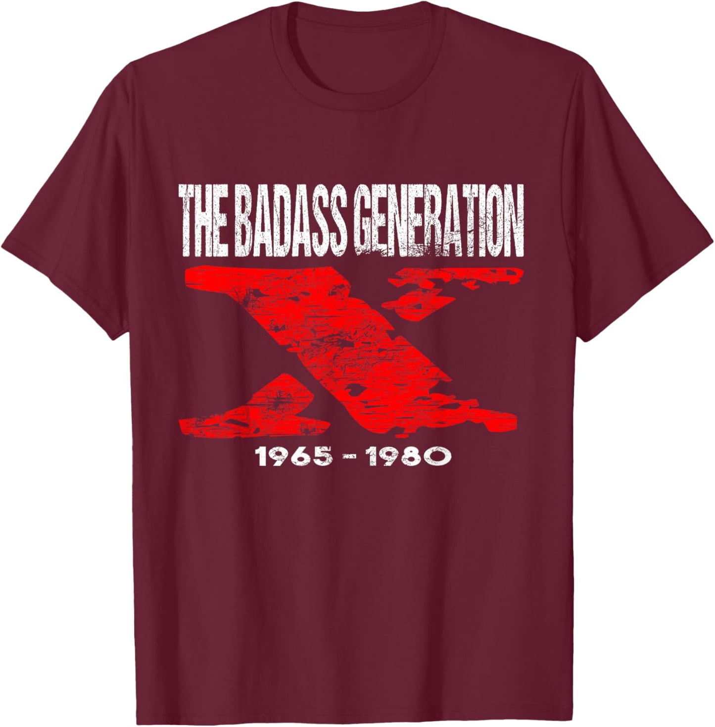 Generation X Shirt - Gen X T-Shirt - T-Shirt | Maroon