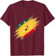 Rasta Reggae Music Rastafarian Roots Jamaican Rastafari T-Shirt - T-Shirt | Maroon