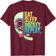 Hockey Ice Cream Drip Eat Sleep Hockey Repeat Boys T-Shirt - T-Shirt | Maroon