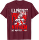 Alpha Wolf Ich werde dich beschützen Kitten egal was [German Language] T-Shirt - T-Shirt | Maroon
