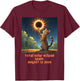 Total Solar Eclipse Cat Spain 2026 T-Shirt - T-Shirt | Maroon