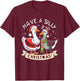 Silly Goose Christmas Sweater Silly Goose Shirt Silly Goose T-Shirt - T-Shirt | Maroon