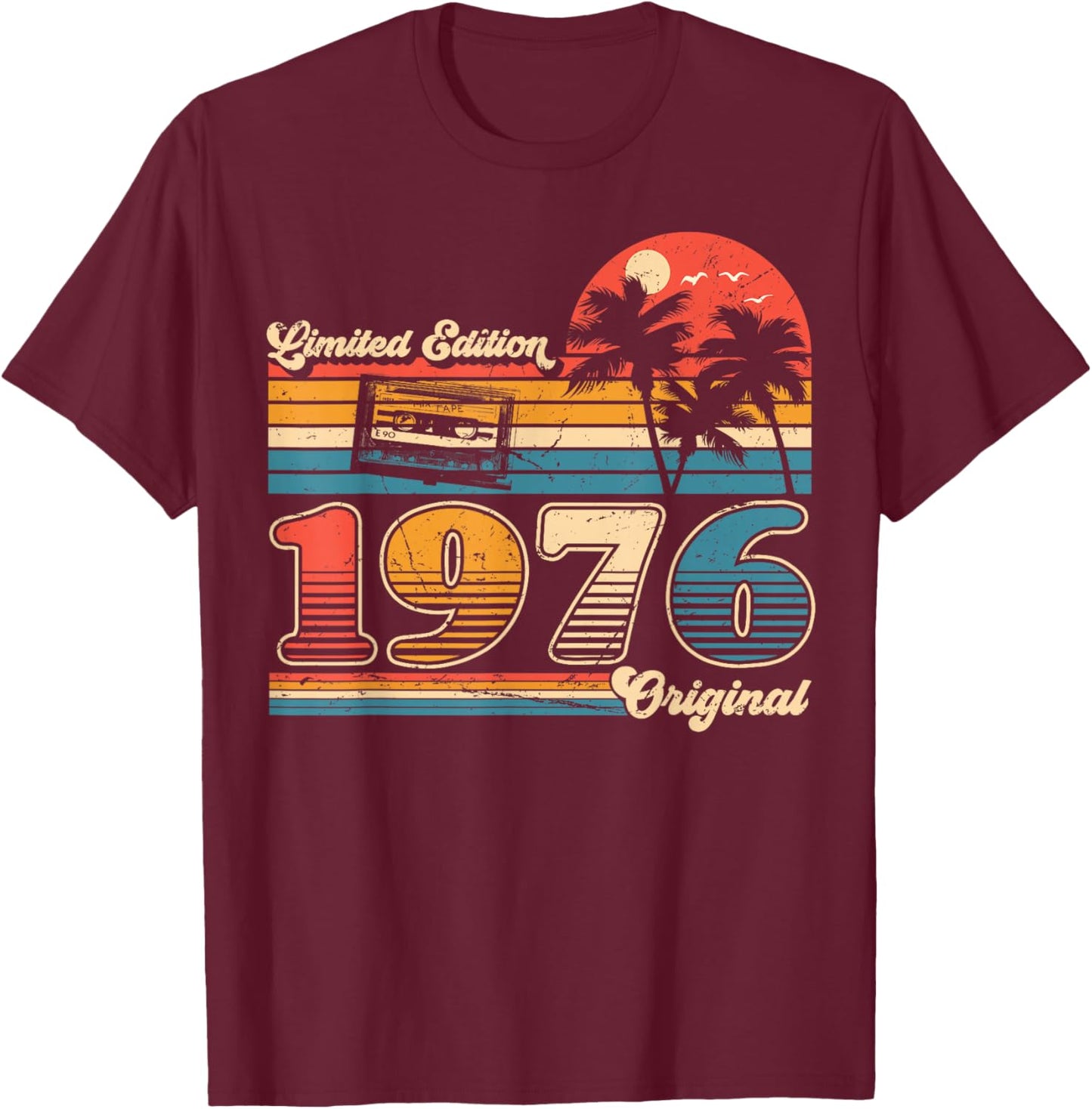 Original 1976 Vintage Birthday ancie Women T-Shirt - T-Shirt | Maroon