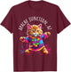 Apache Junction Arizona Dancing Kitty Cat Colorful Design T-Shirt - T-Shirt | Maroon