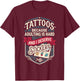 Tattoos Because Adulting is Hard and i Deserve Stickers T-Shirt - T-Shirt | Maroon
