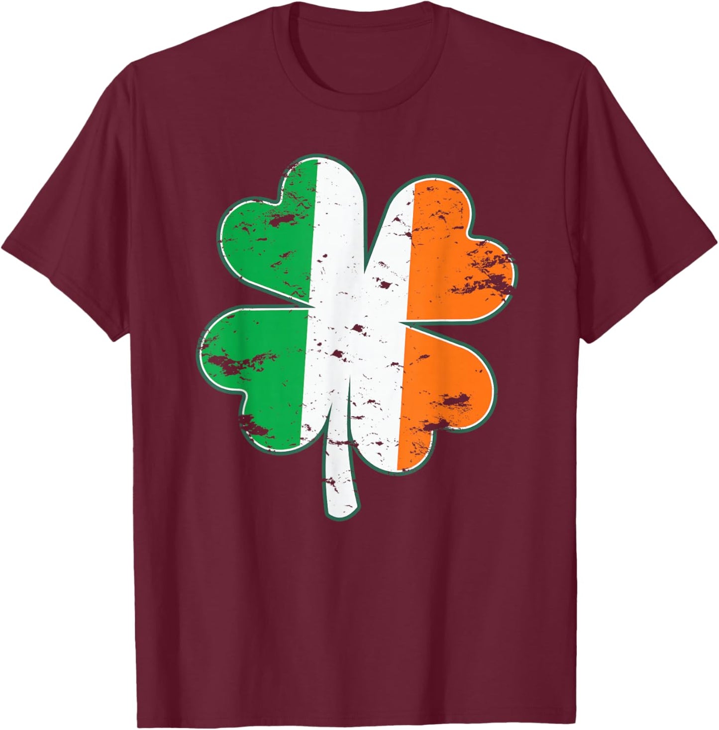 Ireland Flag , Women, Children, St. Patrick's Day T-Shirt - T-Shirt | Maroon