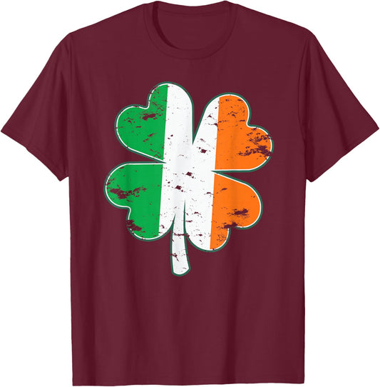 Ireland Flag , Women, Children, St. Patrick's Day T-Shirt - T-Shirt | Maroon