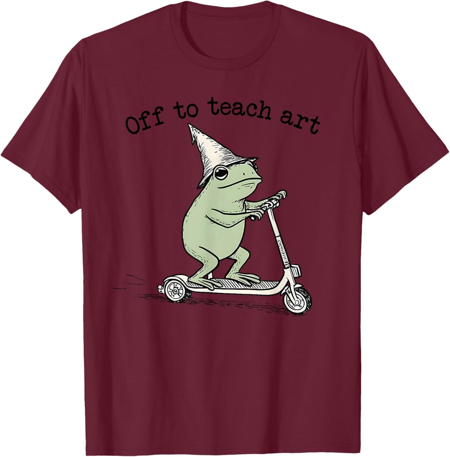 Off to Teach Art Teacher Funny Back to School Drawing Kids T-Shirt - T-Shirt | Maroon