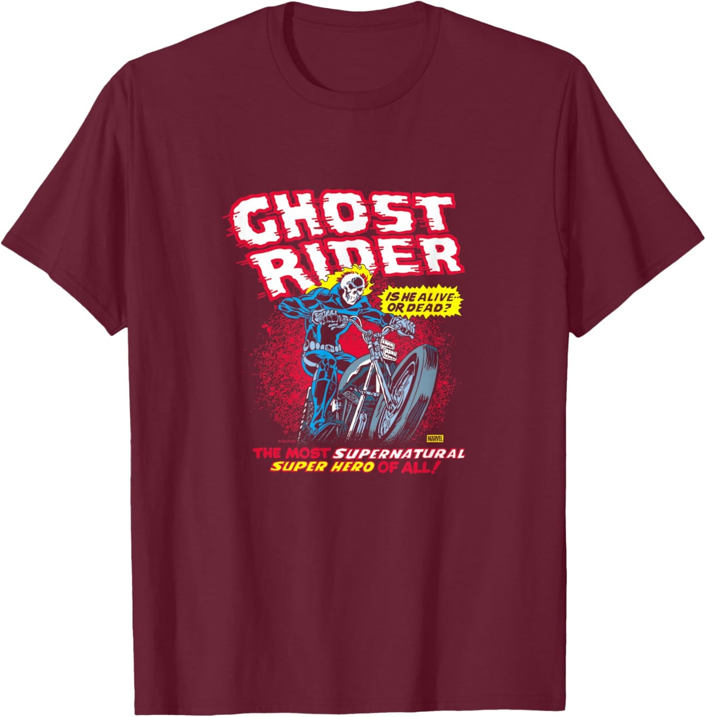 Ghost Rider - Most Supernatural T-Shirt - T-Shirt | Maroon
