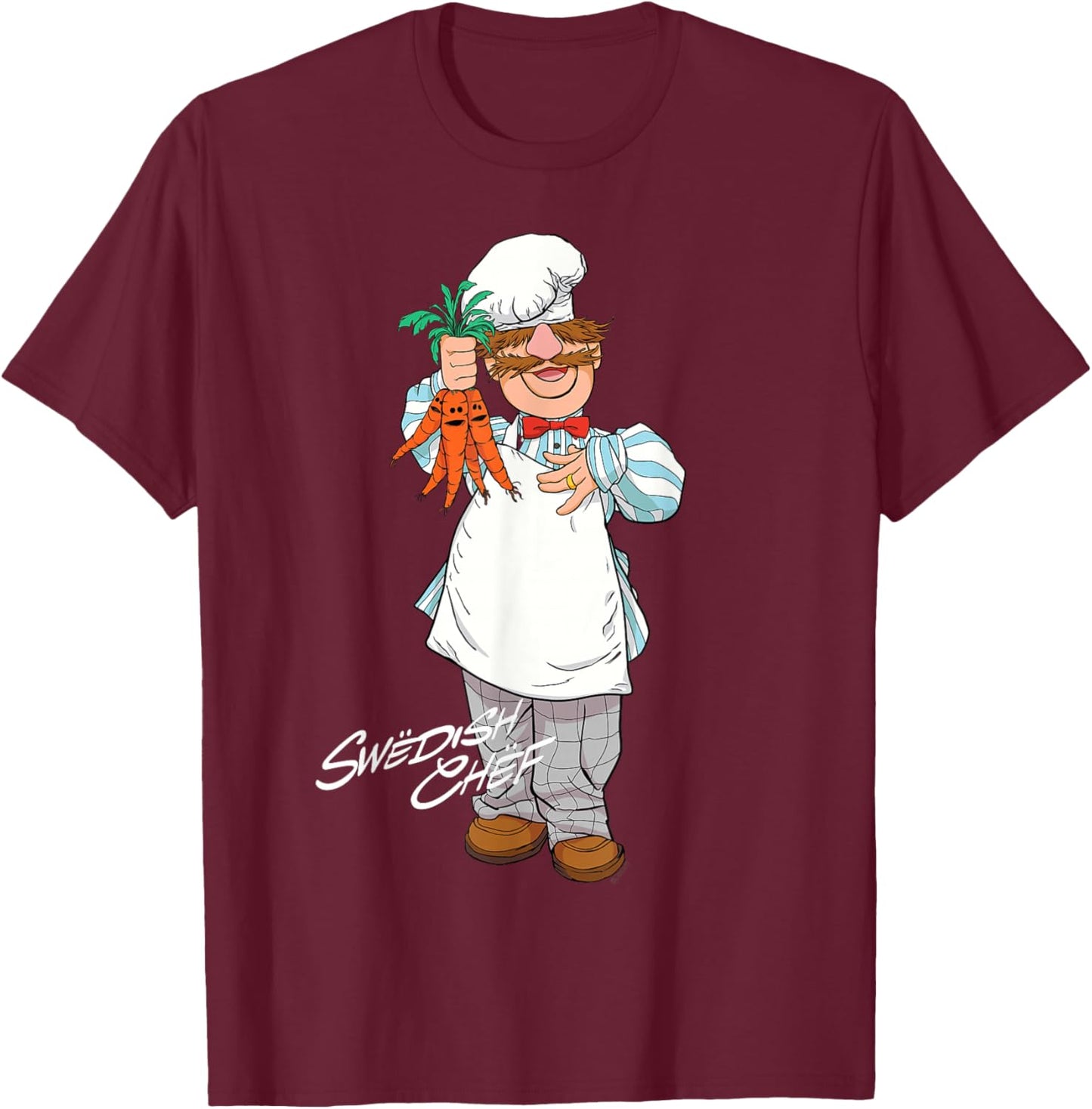 Disney The Muppets Swedish Chef Big Pose T-Shirt - T-Shirt | Maroon
